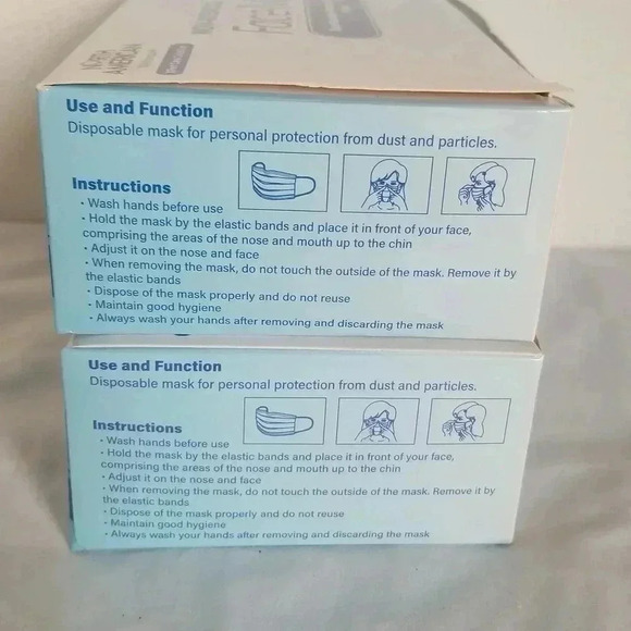 North American non Medical Face mask two 25 count boxes - Picture 2 of 5